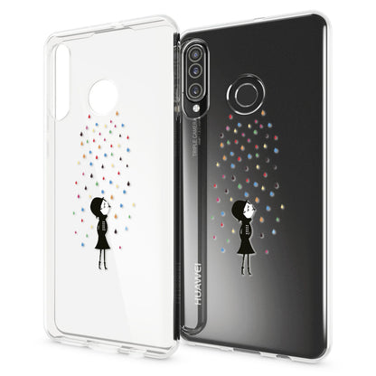 NALIA Hülle für Huawei P30 Lite, Motiv Handy Hülle Slim Silikon Case Schutzhülle NALIA