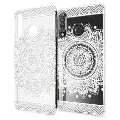NALIA Hülle kompatibel mit Huawei P30 Lite, Motiv Handyhülle Ultra-Slim Silikon Case Crystal Cover Schutzhülle Durchsichtig, Handy-Tasche Backcover Transparent Bumper NALIA SlimFit Hülle