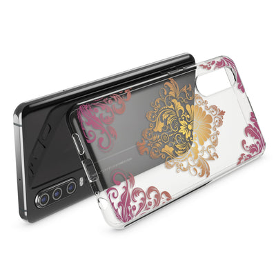 NALIA Hülle kompatibel mit Huawei P30, Motiv Handyhülle Ultra-Slim Silikon Case Crystal Cover Schutzhülle Durchsichtig, Dünne Handy-Tasche Backcover Transparent Bumper Royal Ornament NALIA SlimFit Hülle