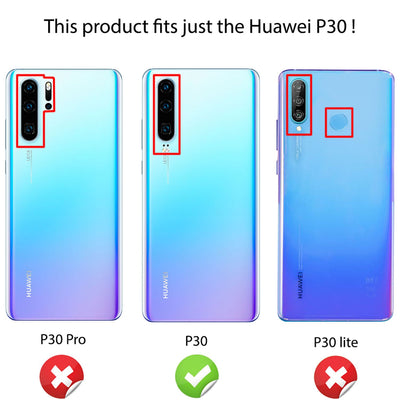 NALIA Hülle kompatibel mit Huawei P30, Motiv Handyhülle Ultra-Slim Silikon Case Crystal Cover Schutzhülle Durchsichtig, Dünne Handy-Tasche Backcover Transparent Bumper Red Mandala NALIA SlimFit Hülle
