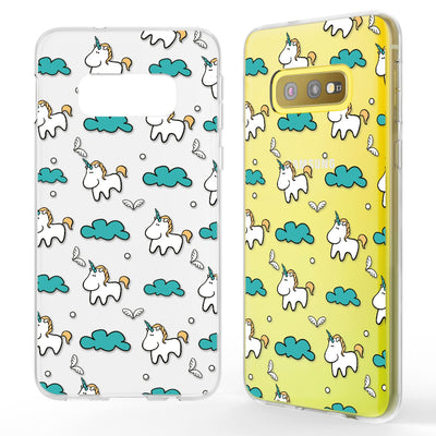 NALIA Handyhülle kompatibel mit Samsung Galaxy S10e, Slim Silikon Hülle Motiv Case Cover Crystal Schutzhülle Durchsichtig, Etui Dünn Handy-Tasche Backcover Transparent Bumper Skin Doughnuts NALIA SlimFit Hülle