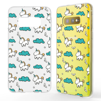 NALIA Handyhülle kompatibel mit Samsung Galaxy S10e, Slim Motiv Case Cover Etui Doughnuts NALIA