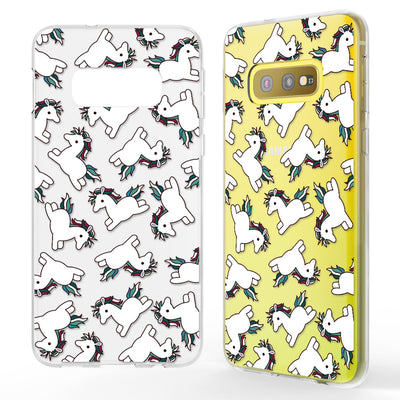 NALIA Handyhülle kompatibel mit Samsung Galaxy S10e, Slim Silikon Hülle Motiv Case Cover Crystal Schutzhülle Durchsichtig, Etui Dünn Handy-Tasche Backcover Transparent Bumper Skin Doughnuts NALIA SlimFit Hülle