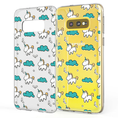 NALIA Handyhülle kompatibel mit Samsung Galaxy S10e, Slim Silikon Hülle Motiv Case Cover Crystal Schutzhülle Durchsichtig, Etui Dünn Handy-Tasche Backcover Transparent Bumper Skin Doughnuts NALIA SlimFit Hülle