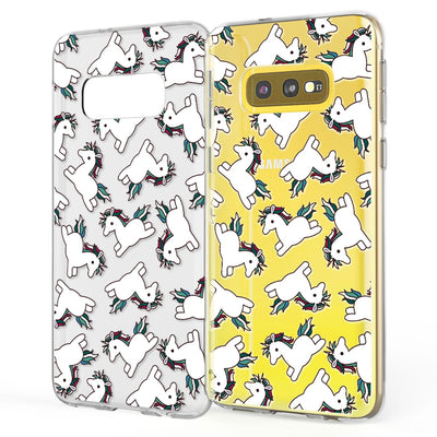 NALIA Handyhülle kompatibel mit Samsung Galaxy S10e, Slim Silikon Hülle Motiv Case Cover Crystal Schutzhülle Durchsichtig, Etui Dünn Handy-Tasche Backcover Transparent Bumper Skin Doughnuts NALIA SlimFit Hülle