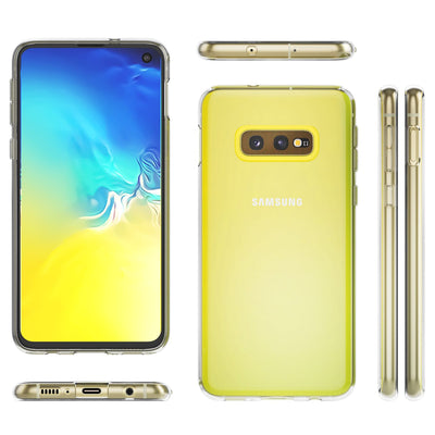 NALIA Handyhülle kompatibel mit Samsung Galaxy S10e, Slim Silikon Hülle Motiv Case Cover Crystal Schutzhülle Durchsichtig, Etui Dünn Handy-Tasche Backcover Transparent Bumper Skin Doughnuts NALIA SlimFit Hülle