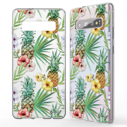 NALIA Handy Hülle für Samsung Galaxy S10, Slim Silikon Hülle Motiv Case Cover Kakadus NALIA