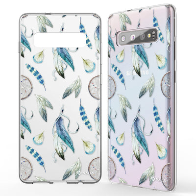NALIA Handyhülle kompatibel mit Samsung Galaxy S10, Slim Silikon Hülle Motiv Case Cover Crystal Schutzhülle, Durchsichtig Etui Handy-Tasche Backcover Transparent Bumper Kakadus NALIA SlimFit Hülle