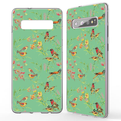 NALIA Handyhülle kompatibel mit Samsung Galaxy S10, Slim Silikon Hülle Motiv Case Cover Crystal Schutzhülle, Durchsichtig Etui Handy-Tasche Backcover Transparent Bumper Lemur NALIA SlimFit Hülle