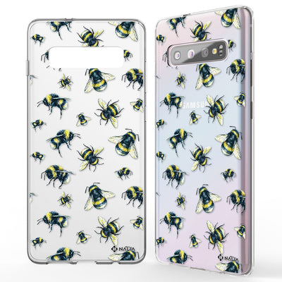 NALIA Handyhülle kompatibel mit Samsung Galaxy S10, Slim Silikon Hülle Motiv Case Cover Crystal Schutzhülle, Durchsichtig Etui Handy-Tasche Backcover Transparent Bumper Lemur NALIA SlimFit Hülle