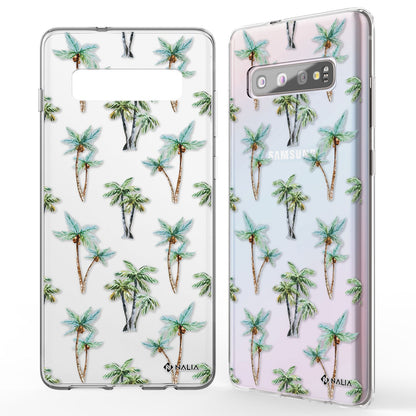 NALIA Handy Hülle für Samsung Galaxy S10, Slim Silikon Hülle Motiv Case Cover Kakadus NALIA