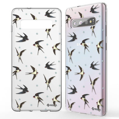 NALIA Handyhülle kompatibel mit Samsung Galaxy S10, Slim Silikon Hülle Motiv Case Cover Crystal Schutzhülle, Durchsichtig Etui Handy-Tasche Backcover Transparent Bumper NALIA SlimFit Hülle