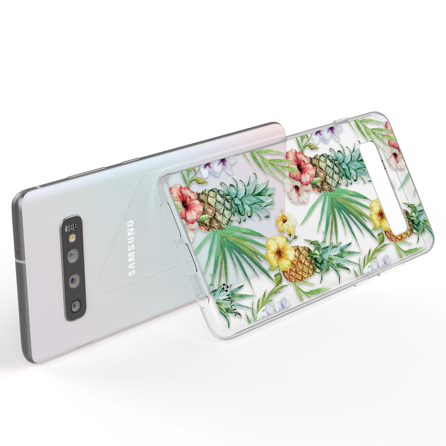 NALIA Handy Hülle für Samsung Galaxy S10, Slim Silikon Hülle Motiv Case Cover Kakadus NALIA