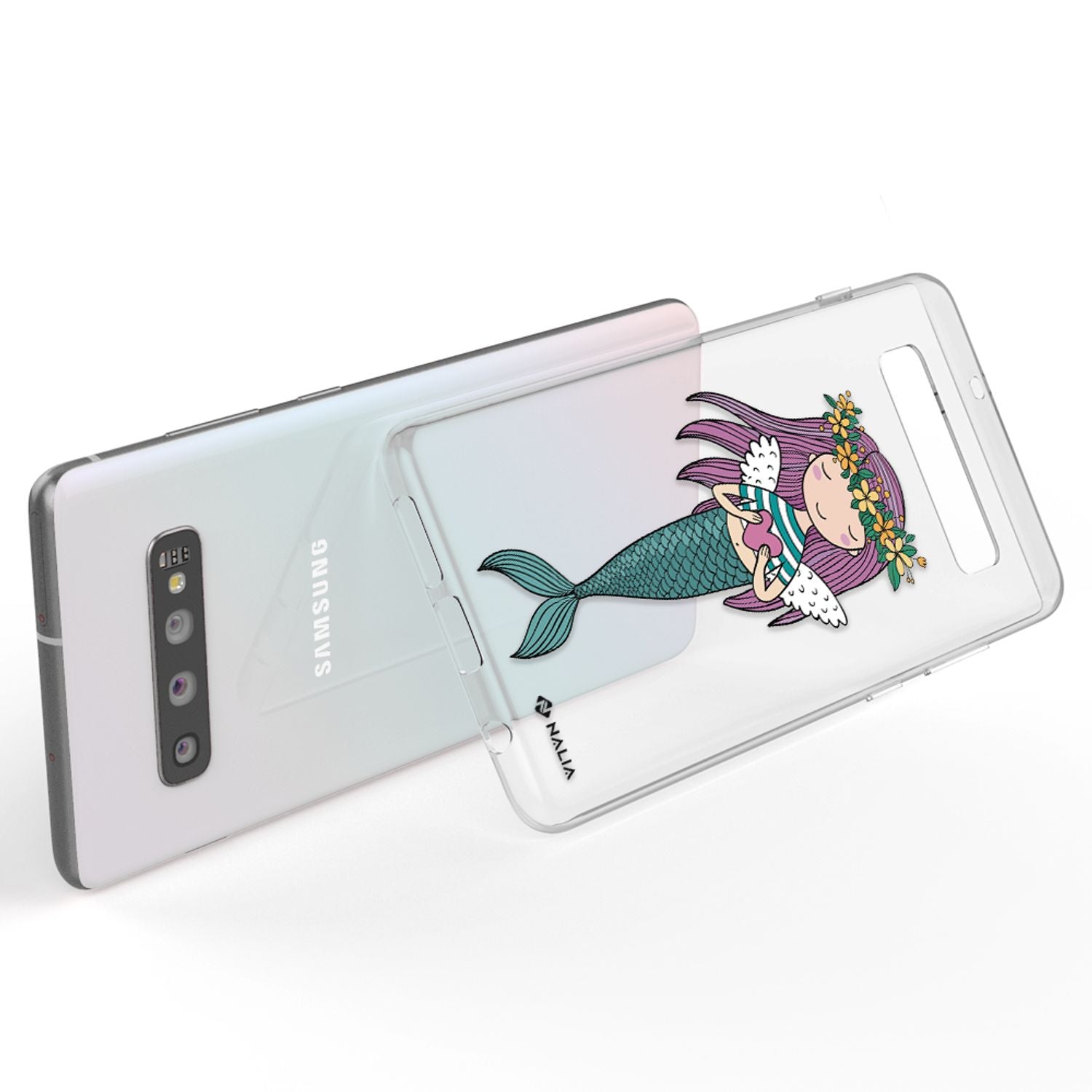 NALIA Handy Hülle für Samsung Galaxy S10, Slim Silikon Hülle Motiv Case Cover Be Cool Pinguin NALIA