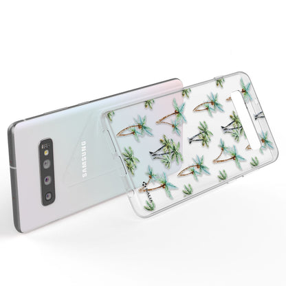 NALIA Handy Hülle für Samsung Galaxy S10, Slim Silikon Hülle Motiv Case Cover Kakadus NALIA
