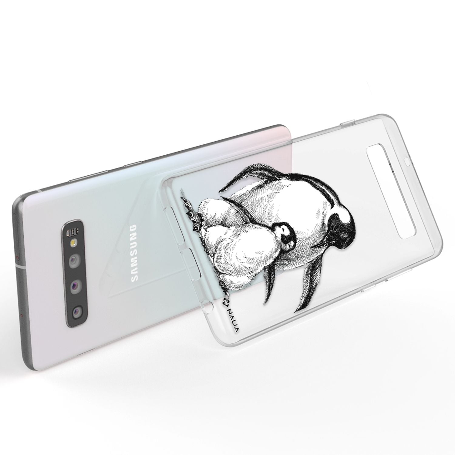 NALIA Handy Hülle für Samsung Galaxy S10, Slim Silikon Hülle Motiv Case Cover Papagei NALIA