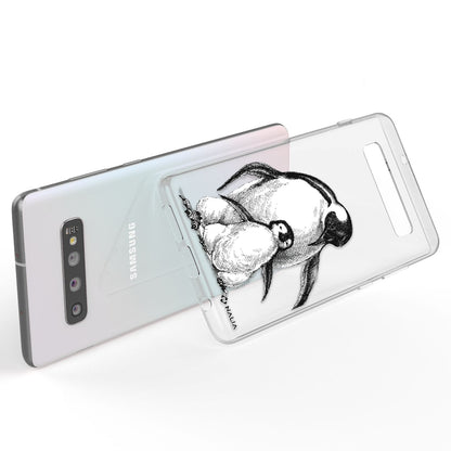 NALIA Handy Hülle für Samsung Galaxy S10, Slim Silikon Hülle Motiv Case Cover Papagei NALIA