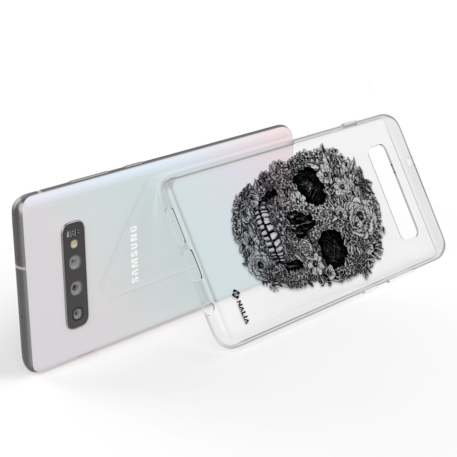 NALIA Handy Hülle für Samsung Galaxy S10, Slim Silikon Hülle Motiv Case Cover Pfau NALIA