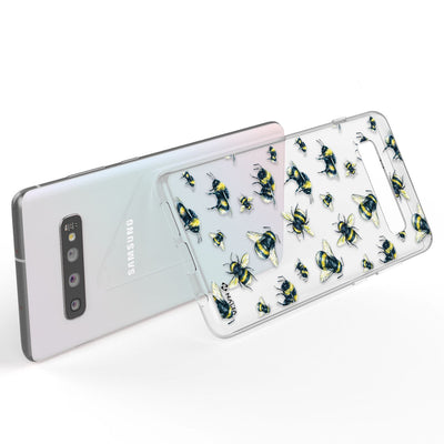 NALIA Handyhülle kompatibel mit Samsung Galaxy S10, Slim Silikon Hülle Motiv Case Cover Crystal Schutzhülle, Durchsichtig Etui Handy-Tasche Backcover Transparent Bumper Lemur NALIA SlimFit Hülle