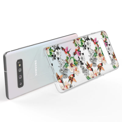 NALIA Handyhülle kompatibel mit Samsung Galaxy S10, Slim Silikon Hülle Motiv Case Cover Crystal Schutzhülle, Durchsichtig Etui Handy-Tasche Backcover Transparent Bumper Lemur NALIA SlimFit Hülle