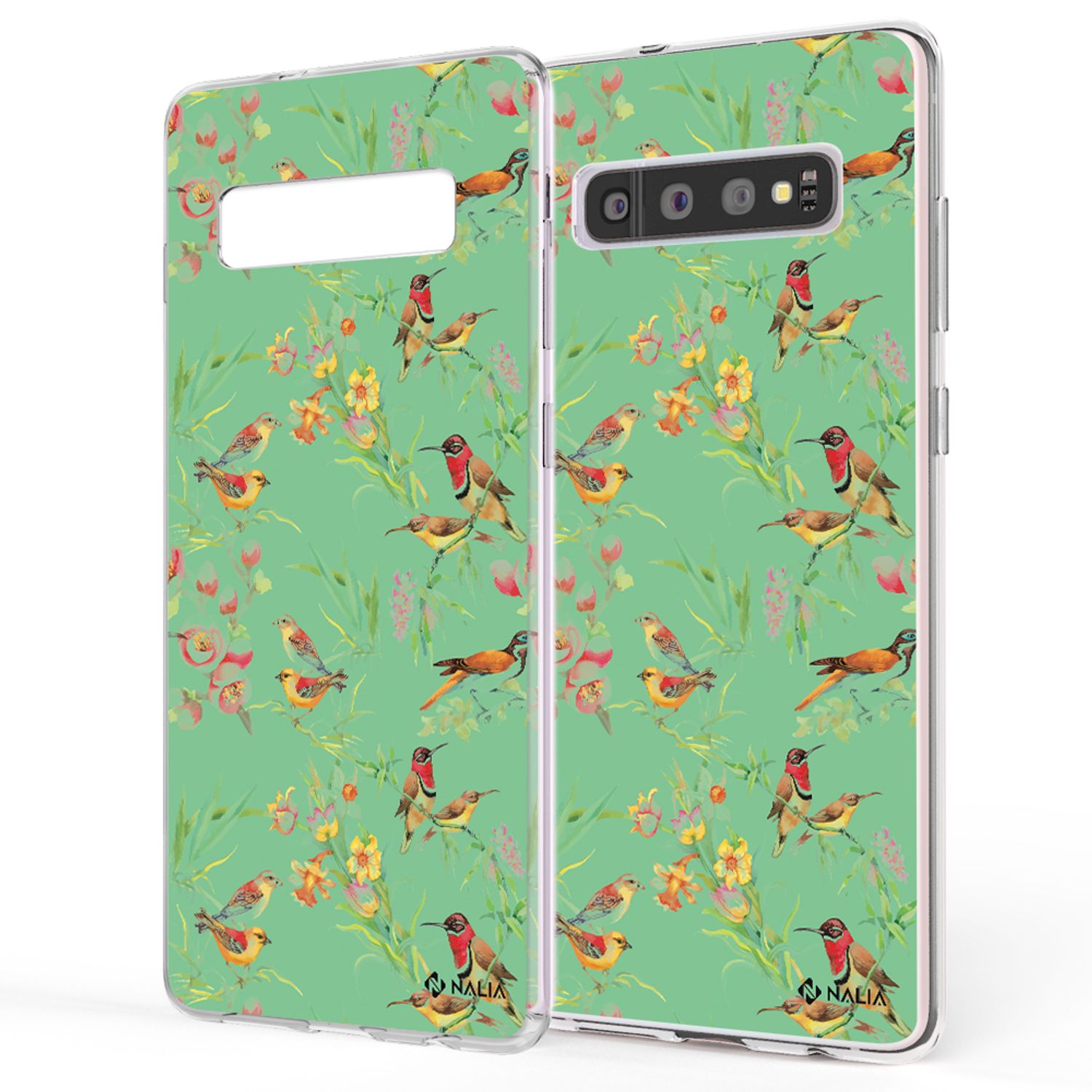 NALIA Handy Hülle für Samsung Galaxy S10, Slim Silikon Hülle Motiv Case Cover Lemur NALIA
