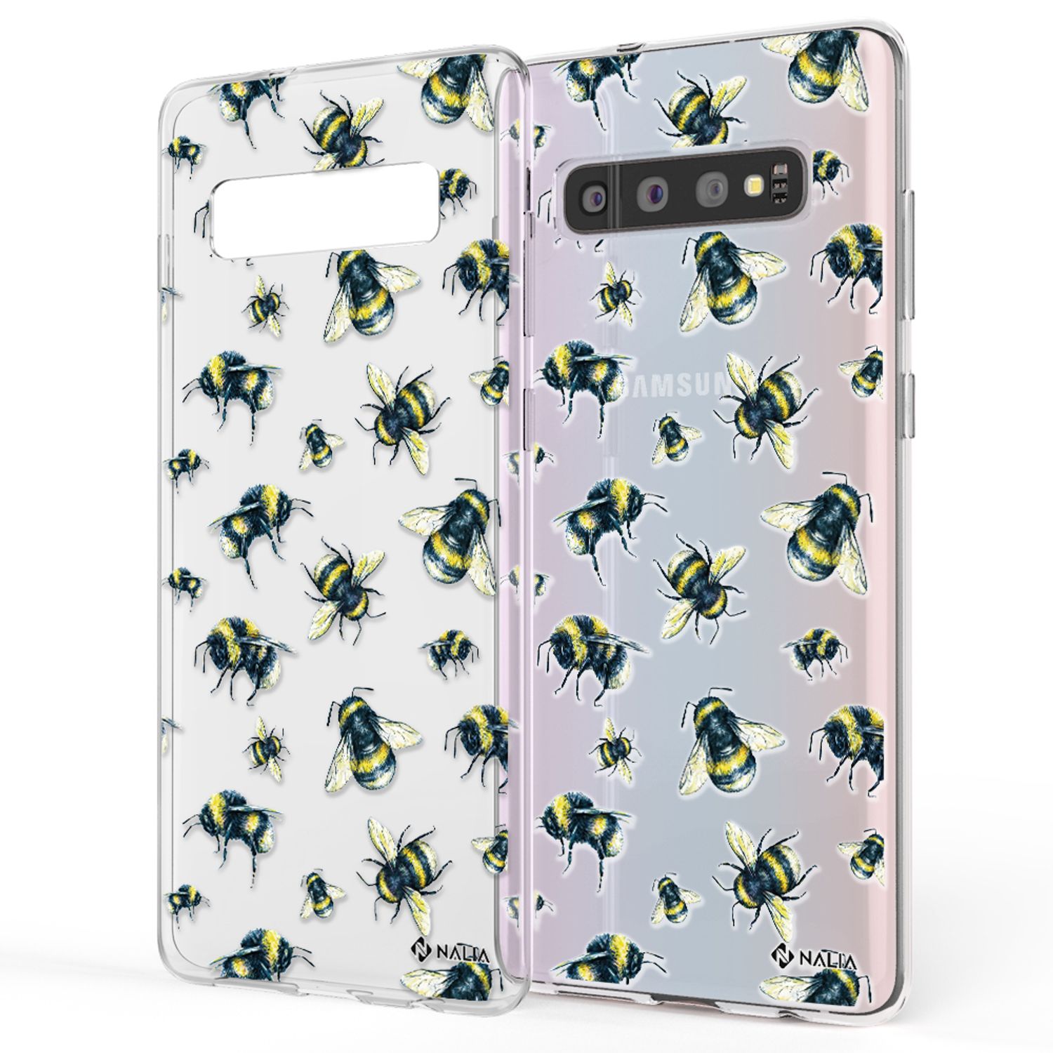 NALIA Handy Hülle für Samsung Galaxy S10, Slim Silikon Hülle Motiv Case Cover Lemur NALIA