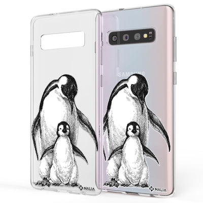 NALIA Handyhülle kompatibel mit Samsung Galaxy S10, Slim Silikon Hülle Motiv Case Cover Crystal Schutzhülle, Durchsichtig Etui Handy-Tasche Backcover Transparent Bumper Papagei NALIA SlimFit Hülle