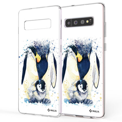 NALIA Handy Hülle für Samsung Galaxy S10, Slim Silikon Hülle Motiv Case Cover Lemur NALIA