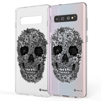 NALIA Handy Hülle für Samsung Galaxy S10, Slim Silikon Hülle Motiv Case Cover Pfau NALIA