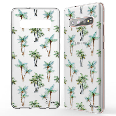 NALIA Handyhülle kompatibel mit Samsung Galaxy S10 Plus, Slim Silikon Hülle Motiv Case Cover Crystal Schutzhülle Durchsichtig Etui Handy-Tasche Backcover Transparent Bumper Aquarell Federn NALIA Protective Hülle