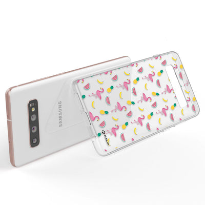 NALIA Handyhülle kompatibel mit Samsung Galaxy S10 Plus, Slim Silikon Hülle Motiv Case Cover Crystal Schutzhülle Durchsichtig Etui Handy-Tasche Backcover Transparent Bumper Pinguine NALIA Protective Hülle
