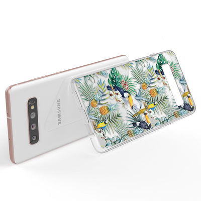 NALIA Handyhülle kompatibel mit Samsung Galaxy S10 Plus, Slim Silikon Hülle Motiv Case Cover Crystal Schutzhülle Durchsichtig Etui Handy-Tasche Backcover Transparent Bumper Totenkopf NALIA Protective Hülle