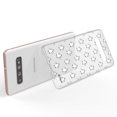 NALIA Handyhülle kompatibel mit Samsung Galaxy S10 Plus, Slim Silikon Hülle Motiv Case Cover Crystal Schutzhülle Durchsichtig Etui Handy-Tasche Backcover Transparent Bumper Pinguine NALIA Protective Hülle