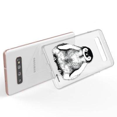 NALIA Handyhülle kompatibel mit Samsung Galaxy S10 Plus, Slim Silikon Hülle Motiv Case Cover Crystal Schutzhülle Durchsichtig Etui Handy-Tasche Backcover Transparent Bumper Be Cool Pinguin NALIA Protective Hülle