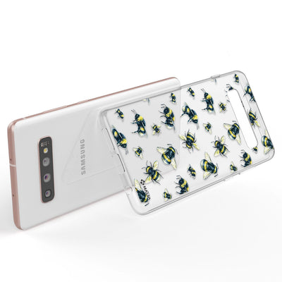 NALIA Handyhülle kompatibel mit Samsung Galaxy S10 Plus, Slim Silikon Hülle Motiv Case Cover Crystal Schutzhülle Durchsichtig Etui Handy-Tasche Backcover Transparent Bumper Blumen & Vögel NALIA Protective Hülle