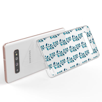 NALIA Handyhülle kompatibel mit Samsung Galaxy S10 Plus, Slim Silikon Hülle Motiv Case Cover Crystal Schutzhülle Durchsichtig Etui Handy-Tasche Backcover Transparent Bumper Aquarell Federn NALIA Protective Hülle