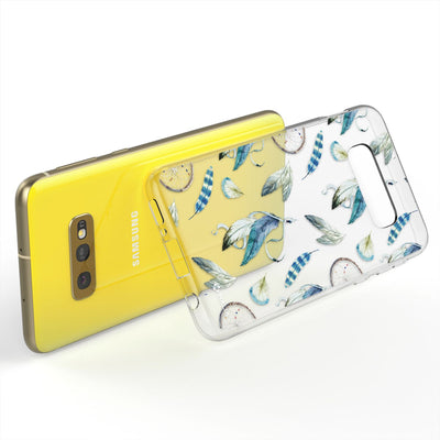 NALIA Handyhülle kompatibel mit Samsung Galaxy S10e, Slim Silikon Hülle Motiv Case Cover Crystal Schutzhülle, Durchsichtig Etui Handy-Tasche Backcover Transparent Bumper Aquarell Ananas NALIA SlimFit Hülle