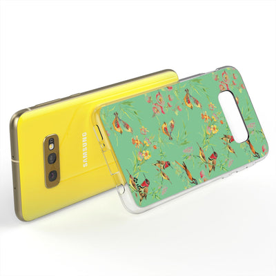 NALIA Handyhülle kompatibel mit Samsung Galaxy S10e, Slim Silikon Hülle Motiv Case Cover Crystal Schutzhülle, Durchsichtig Etui Handy-Tasche Backcover Transparent Bumper Pinguin Mutter NALIA SlimFit Hülle