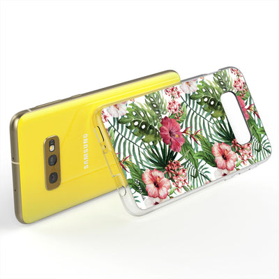 NALIA Handyhülle kompatibel mit Samsung Galaxy S10e, Slim Silikon Hülle Motiv Case Cover Crystal Schutzhülle, Durchsichtig Etui Handy-Tasche Backcover Transparent Bumper Tukan NALIA SlimFit Hülle