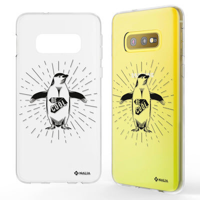 NALIA Handyhülle kompatibel mit Samsung Galaxy S10e, Slim Silikon Hülle Motiv Case Cover Crystal Schutzhülle, Durchsichtig Etui Handy-Tasche Backcover Transparent Bumper Schwalben NALIA SlimFit Hülle