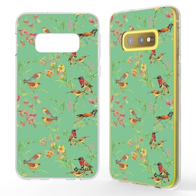 NALIA Handyhülle kompatibel mit Samsung Galaxy S10e, Slim Silikon Hülle Motiv Case Cover Crystal Schutzhülle, Durchsichtig Etui Handy-Tasche Backcover Transparent Bumper Pinguin Mutter NALIA SlimFit Hülle