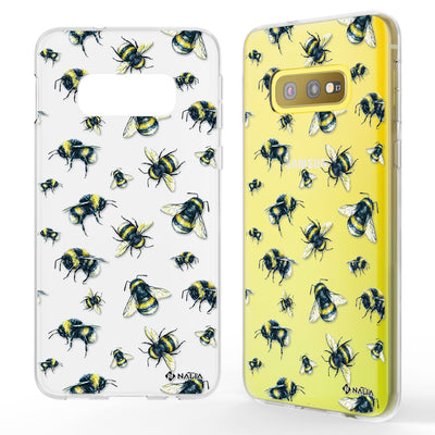 NALIA Handyhülle kompatibel mit Samsung Galaxy S10e, Slim Silikon Hülle Motiv Case Cover Crystal Schutzhülle, Durchsichtig Etui Handy-Tasche Backcover Transparent Bumper Kolibri NALIA SlimFit Hülle