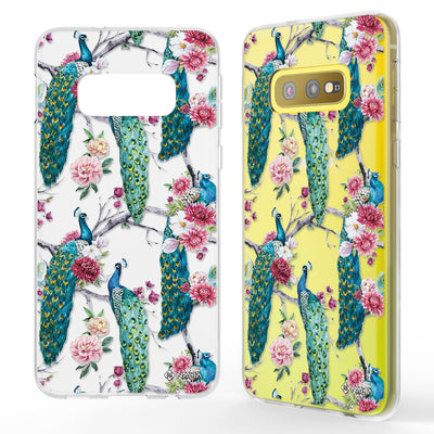 NALIA Handyhülle kompatibel mit Samsung Galaxy S10e, Slim Silikon Hülle Motiv Case Cover Crystal Schutzhülle, Durchsichtig Etui Handy-Tasche Backcover Transparent Bumper Kolibri NALIA SlimFit Hülle