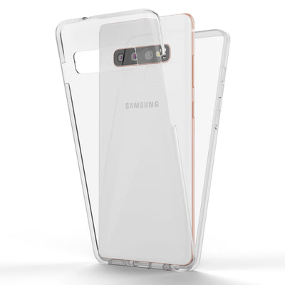 NALIA 360° Hülle für Samsung Galaxy S10 – Vorne & Hinten Schutz – 360GUARD (Full-Body Case) – Marke aus Berlin Transparent NALIA Transparente Hülle