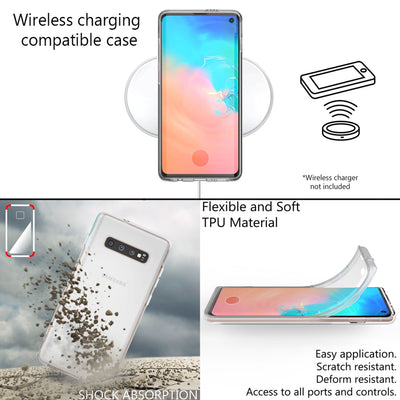 NALIA 360° Hülle für Samsung Galaxy S10 – Vorne & Hinten Schutz – 360GUARD (Full-Body Case) – Marke aus Berlin Transparent NALIA Transparente Hülle