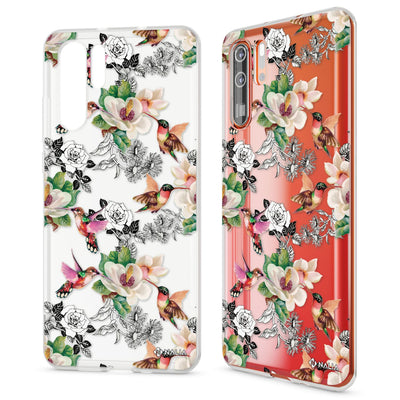 NALIA Hülle kompatibel mit Huawei P30 Pro, Motiv Handyhülle Ultra-Slim Silikon Case Crystal Cover Schutzhülle Durchsichtig, Dünne Handy-Tasche Backcover Transparent Bumper Kolibri NALIA SlimFit Hülle