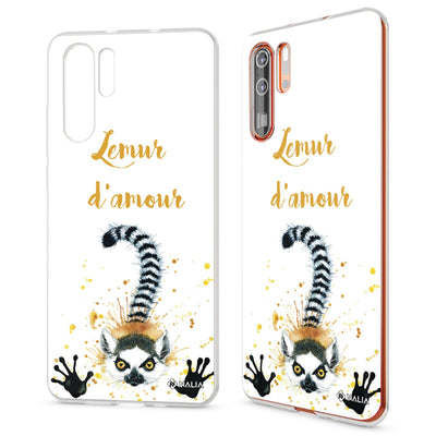 NALIA Hülle kompatibel mit Huawei P30 Pro, Motiv Handyhülle Ultra-Slim Silikon Case Crystal Cover Schutzhülle Durchsichtig, Dünne Handy-Tasche Backcover Transparent Bumper Lemur NALIA SlimFit Hülle