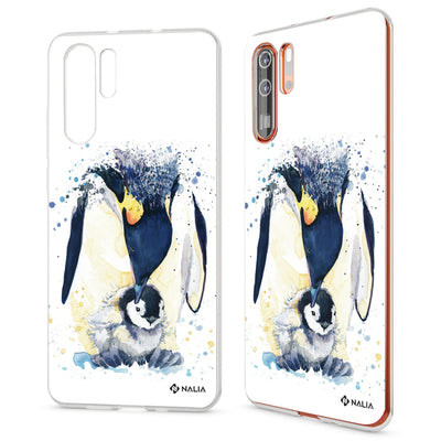 NALIA Hülle kompatibel mit Huawei P30 Pro, Motiv Handyhülle Ultra-Slim Silikon Case Crystal Cover Schutzhülle Durchsichtig, Dünne Handy-Tasche Backcover Transparent Bumper Lemur NALIA SlimFit Hülle