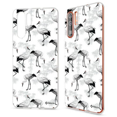 NALIA Hülle kompatibel mit Huawei P30 Pro, Motiv Handyhülle Ultra-Slim Silikon Case Crystal Cover Schutzhülle Durchsichtig, Dünne Handy-Tasche Backcover Transparent Bumper Storch NALIA SlimFit Hülle