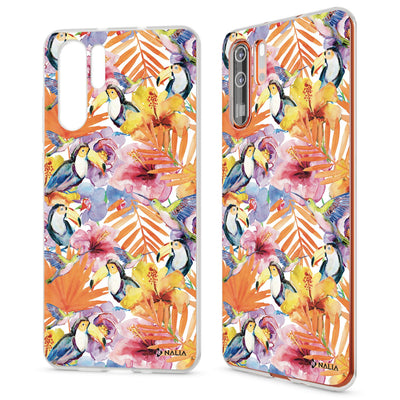 NALIA Hülle kompatibel mit Huawei P30 Pro, Motiv Handyhülle Ultra-Slim Silikon Case Crystal Cover Schutzhülle Durchsichtig, Dünne Handy-Tasche Backcover Transparent Bumper Tukan NALIA SlimFit Hülle
